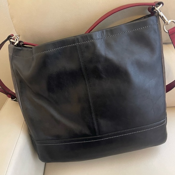 Coach Patchwork Leather & Suede Purse w/Silver Hardware in EXCELLENT CONDITION! - Picture 4 of 14